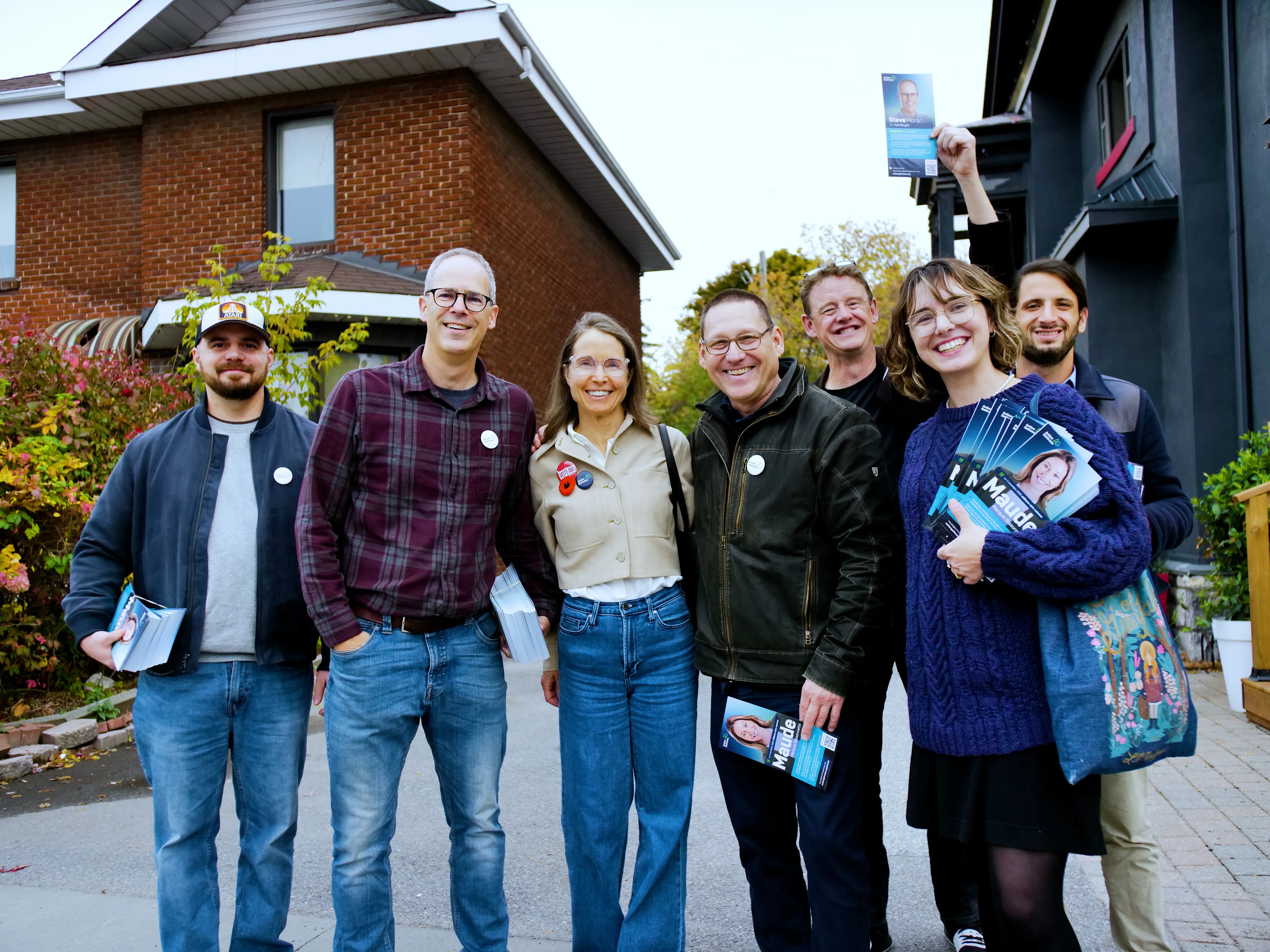 Avi with supporters in Ottawa-Gatineau