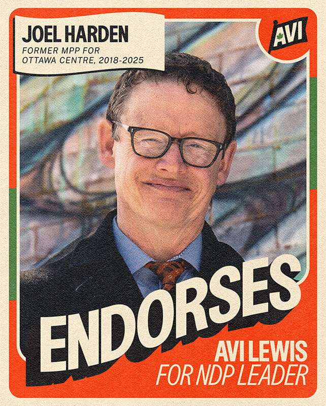 Joel Harden - Former MPP for Ottawa Centre, 2018-2025